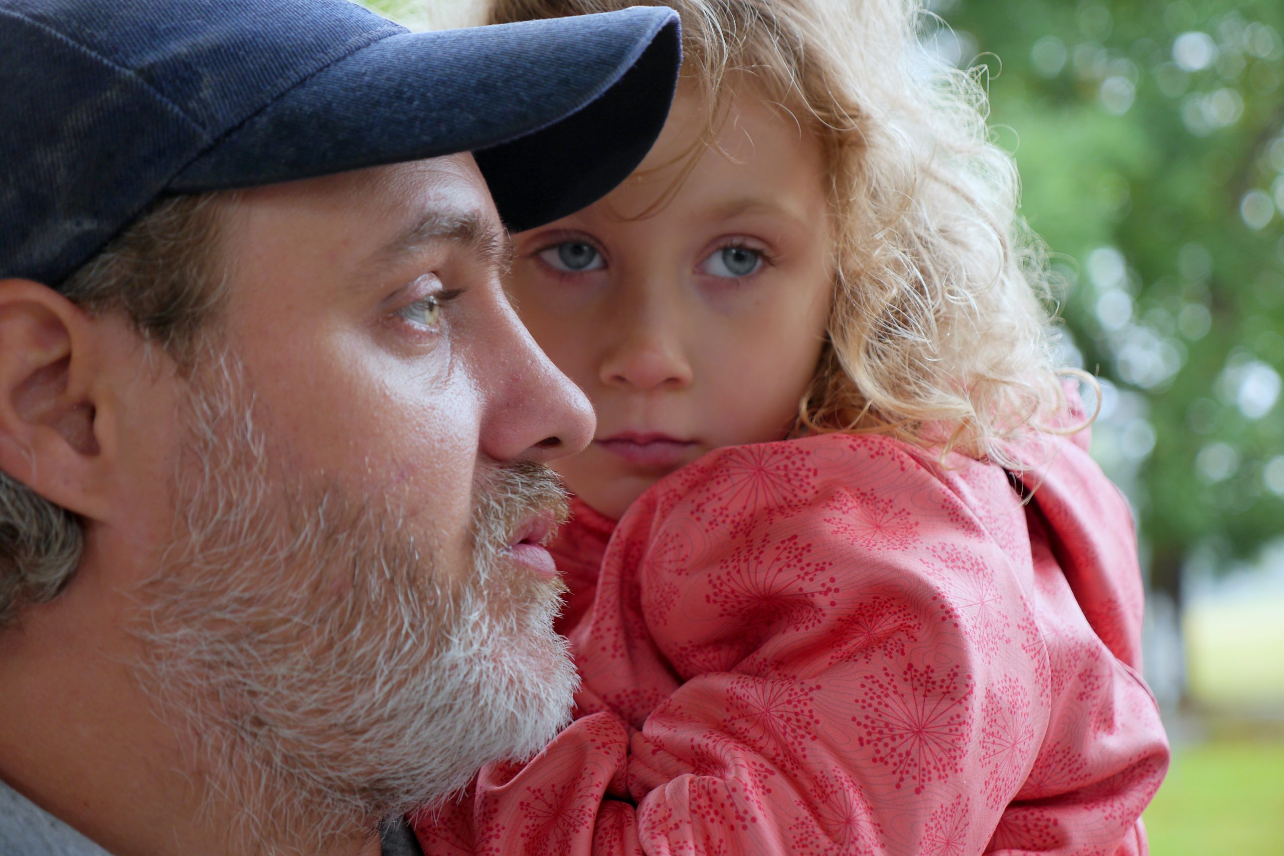 Portrait: Vater und Tochter Nahaufnahme